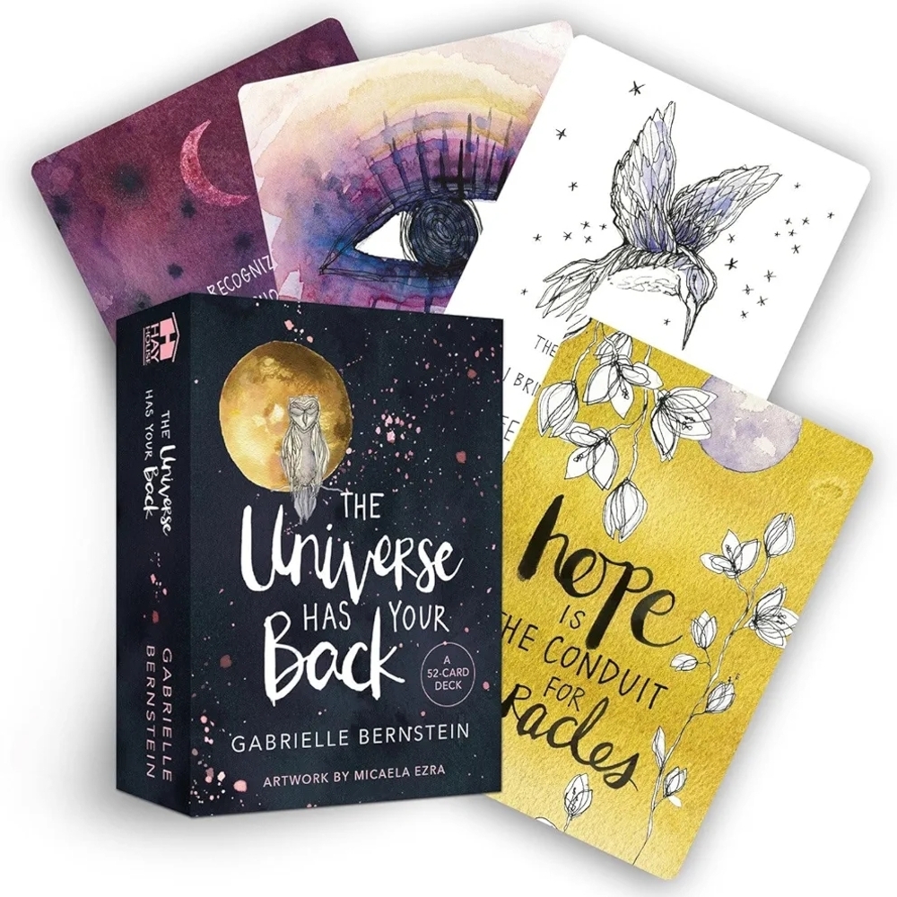 Affirmations The Universe Has Your Back Card Deck- Positive Zen GIFT Divine EUC